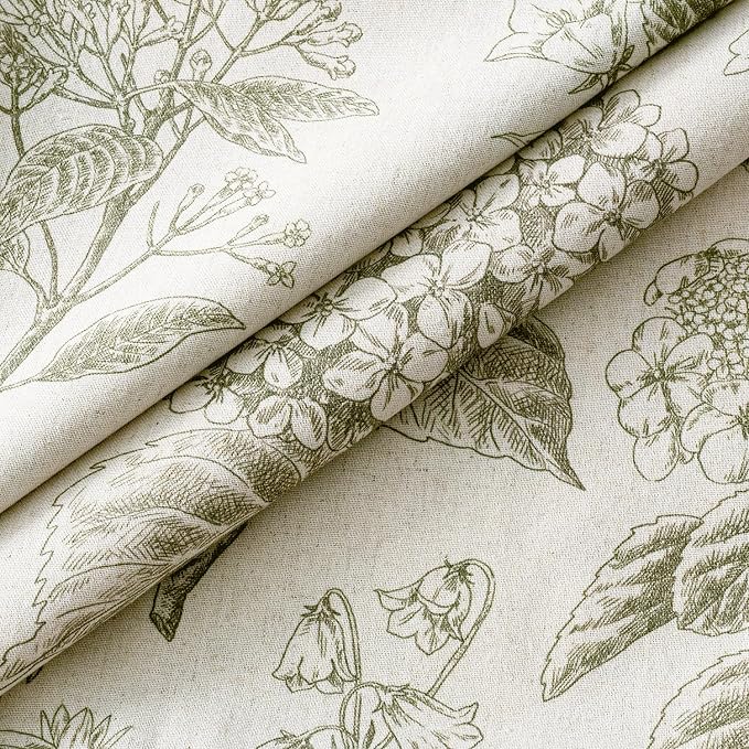 Set of 2 Lumbar Floral Pillow Covers 12x20 Inch Light Green | Decorative - Image 2