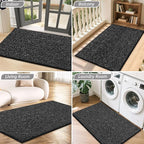 BEQHAUSE Dirt Trapper Door Mat 36" x 60", Non-Slip Washable Doormats, Low - Image 8