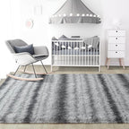 4x6 Grey Fluffy Soft Area Rug Non-Slip - Image 7