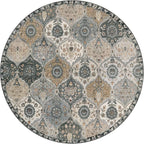 Lahome Moroccan Washable Round Rug 5ft, Soft Circle Rug - Image 3