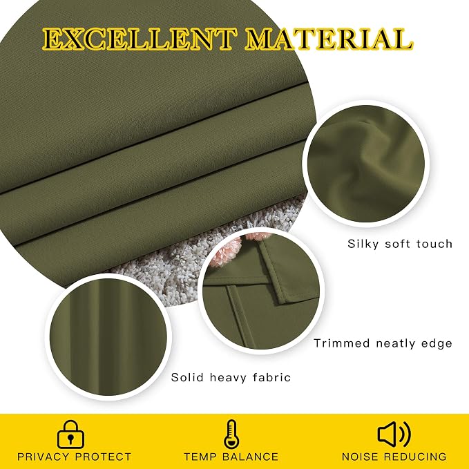 NICETOWN Living Room Window Curtain Drapes Extra Long & Wide - Image 4
