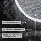 5x7 Ft Large Shag Rugs for Bedroom Living Room Decor for Men Boys, Tie Dyed - Image 8