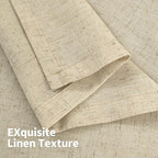YoungsTex Burlap Linen Curtains 80 Inches Length - Image 8