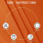 Orange Blackout Curtains 52 x 54 Inch Length/Set of 2 Curtain Panels/Thermal - Image 4