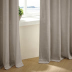 Pinch Pleated Linen Curtains 98 Inches Long - Image 9