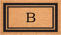 Calloway Mills 152962436B Black Border 24" x 36" Monogram Doormat, (Letter B)