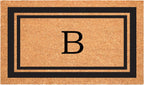 Calloway Mills 152963048B Black Border 30" x 48" Monogram Doormat Letter (B)