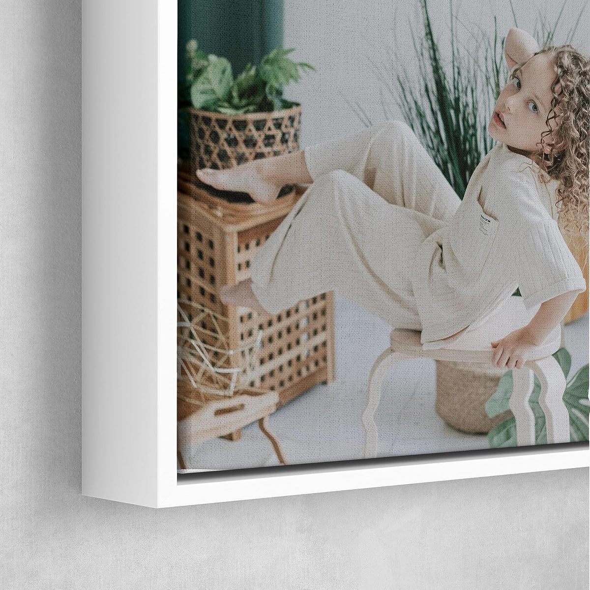 Personalized Custom Canvas Prints: Photo On Canvas (White, 16X24) Transform Your Photos into Stunning Framed Wall Art Digitally Printed Photo To Canvas Ideal for Home Decor, Gifts Keepsakes.