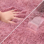 Blush Pink Runner Rug for Bedroom Pink 2x5ft Fluffy Area Rug Bedside Runner Rug - Image 6