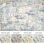 LOONGRUG 10x13 Area Rug Washable Large Neutral Modern Living Room Rug | - Image 8