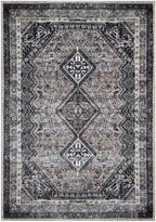 Keen Home Design 10x14 Rug - Machine Washable Area Rug with Non-Slip Backing, Ideal for Living Room, Dining Room, Bedroom - Vintage, Easy Clean, Durable, Low Pile Rug - (9'7" x 14')