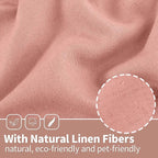 YoungsTex Dusty Rose Linen Curtains - Image 7