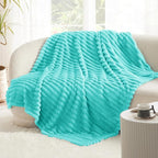 Bedsure Soft Throw Blanket for Couch Decor Gifts Blue Fog 50"x60" | Birthday - Image 6