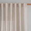 MYSKY HOME Linen Natural Farmhouse Kitchen Curtains 54 inches Long, Boho by MYSKYHOME