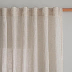 MYSKY HOME Linen Natural Farmhouse Kitchen Curtains 54 inches Long, Boho by MYSKYHOME