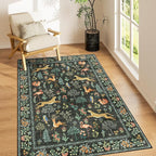 DUKINO 3x5 Rug, Washable Animal Area Rug by DUKINO