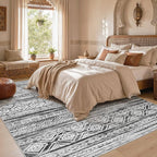 cotiled Boho 7x9 Area Rug for Living Room: Large Moroccan Washable Rug | Solve - Image 5
