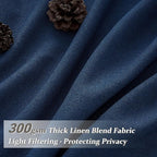 Pinch Pleated Denim Blue Curtains 102 Inches Long - Image 2