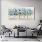 Belmrxne Tree of Life Wall Art Blue and Gold Wall Decor Modern Canvas Painting Gallery Artwork for Living Room Bedroom Dining Room Office Home Decor 30x60 inch