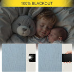 Light Blue Blackout Curtains 96 Inches Long - Image 4