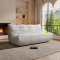 Bean Bag Chair, Oversized Bean Bag Chair for Living Room, Fireside Chair for Adults with Memory Foam Filled, Big Accent Lounge Floor Sofa for Reading, Relax, No Assembly Required. (Grey 3-Seater)