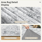 Soalmost Washable Kitchen Runner Rug 3x8 Hallway Entry Rugs Non-Slip, Foldable - Image 6