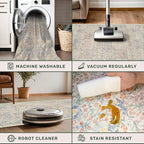 3x5 Washable Area Rug for Bedroom Beside Bed Mat, Large Kitchen, Entryway Rug - Image 6