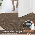 BEQHAUSE Dirt Trapper Door Mat 36" x 60" Half Circle Non Slip Rugs, Absorbent - Image 6