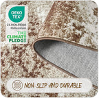 Brown Washable Rug 6x9 Area Rugs - Image 4