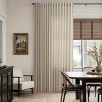 Extra Long 120 Inch Curtains for Living Room Cobblestone Linen Light Filtering - Image 8