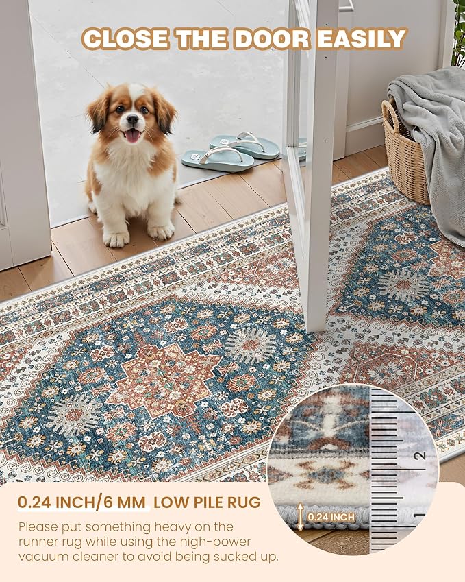 Kitchen Runner Rug Non Slip Washable Rugs 2.5x8, Carpet Runner - Image 6