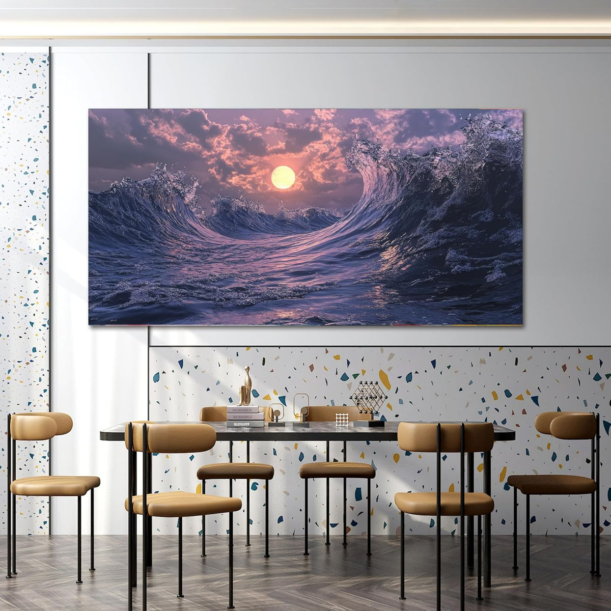 Large Canvas Wall Art for Living Room Artwork for Walls Canvas Modern Art Wall Decor Nature Landscap Wall Art Decor Coastal Beach Wall Art Prints Art Work for Home Office Kitchen Wall Decor 29" X 58"