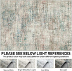 9x12 Area Rugs for Living Room: Washable Abstract Multi Color Carpet | Non-slip - Image 7