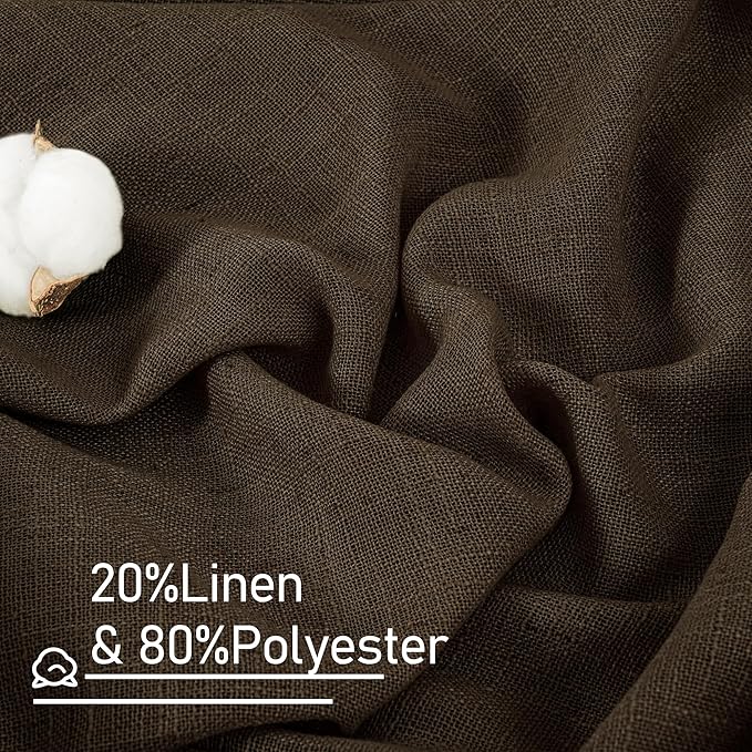 Light Filtering Linen Curtains 68 inches Long - Image 2