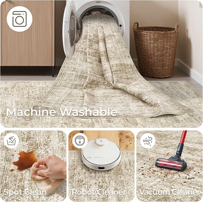 2x7 Runner Rug Non Slip, Washable Hallway Runner Rug, Nursery Room, Soft Runner - Image 8