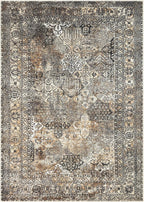 Keen Home Design 3x5 Rug - Machine Washable Entry Rug with Non-Slip Backing, Ideal for Enteryway, Kitchen, Bathroom, Laundry Room - Vintage, Easy Clean, Durable, Low Pile Rug - (3' x 5')