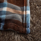 MERRYLIFE Throw Blanket Plaid Sherpa | Ultra-Plush Soft Colorful Oversized | Decorative Couch Travel Blanket | Large Size(60" 90", Greenland)