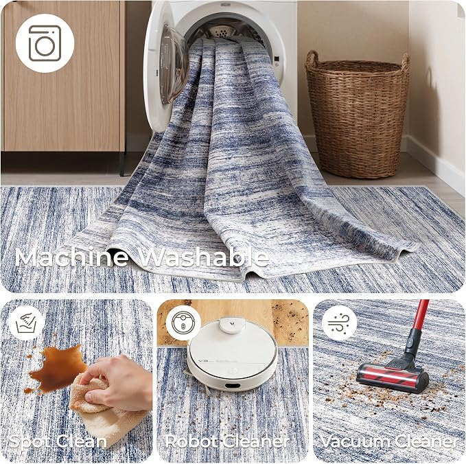 2x10 Runner Rug Non Slip, Washable Hallway Runner Rug, Laundry Room, Soft - Image 8