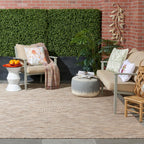 Nourison Home Positano 10' x 14' Beige Fabric Modern Area Rug (10' x 14')