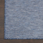 Nourison Positano Indoor/Outdoor Navy Blue 2'2" x 12' Area Rug, Easy Cleaning, Non Shedding, Bed Room, Living Room, Dining Room, Backyard, Deck, Patio (2x12)