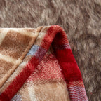 MERRYLIFE Throw Blanket Plaid | Ultra-Plush Soft Colorful Oversized | Decorative Couch Travel Blanket | Queen Size(90" 90", Love Urban)