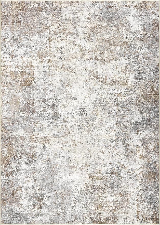 UERMEI 12x15 Area Rug Living Room Rugs Extra Large Brown Grey Carpet | Washable - Image 8