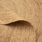 Hausattire Jute Braided Round Rug, 5 ft | 100% natural jute, hand woven - Image 6