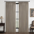 Dark Flax 70 Inch Extra Wide Light Filtering Curtains 120 Inches Long by PleatedDrapes
