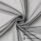 Chyhomenyc Extra Long Sheer Curtain Panels 96 Inches, Voile Top Dual Rod - Image 7