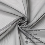 Chyhomenyc Sheer Curtains 63 Inch Length 2 Panels, Charcoal Grey | Light - Image 8
