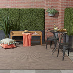 Nourison Positano Indoor-Outdoor Natural 9' x 12' Area Rug, Easy Cleaning, Non Shedding, Bed Room, Living Room, Dining Room, Backyard, Deck, Patio (9x12)