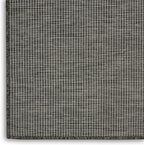 Nourison Positano Indoor/Outdoor Charcoal 3' x 5' Area Rug, Easy Cleaning, Non Shedding, Bed Room, Living Room, Dining Room, Backyard, Deck, Patio (3x5)