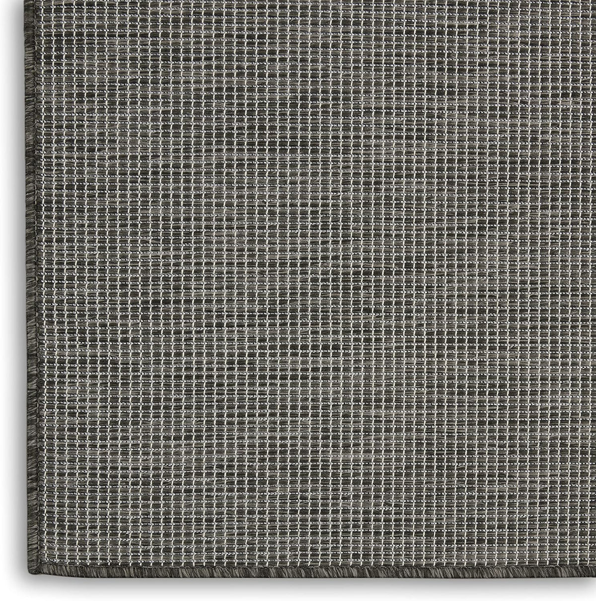 Nourison Positano Indoor/Outdoor Charcoal 3' x 5' Area Rug, Easy Cleaning, Non Shedding, Bed Room, Living Room, Dining Room, Backyard, Deck, Patio (3x5)