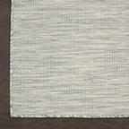 Nourison Positano Indoor/Outdoor Light Grey 6' x Round Area Rug, Easy Cleaning, Non Shedding, Bed Room, Living Room, Dining Room, Backyard, Deck, Patio (6 Round)